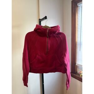 Lululemon Scuba Oversized Half-Zip Hoodie / Size XS/Small / Pomegranate